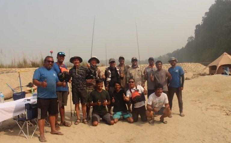 Group Photo With Fishing Team