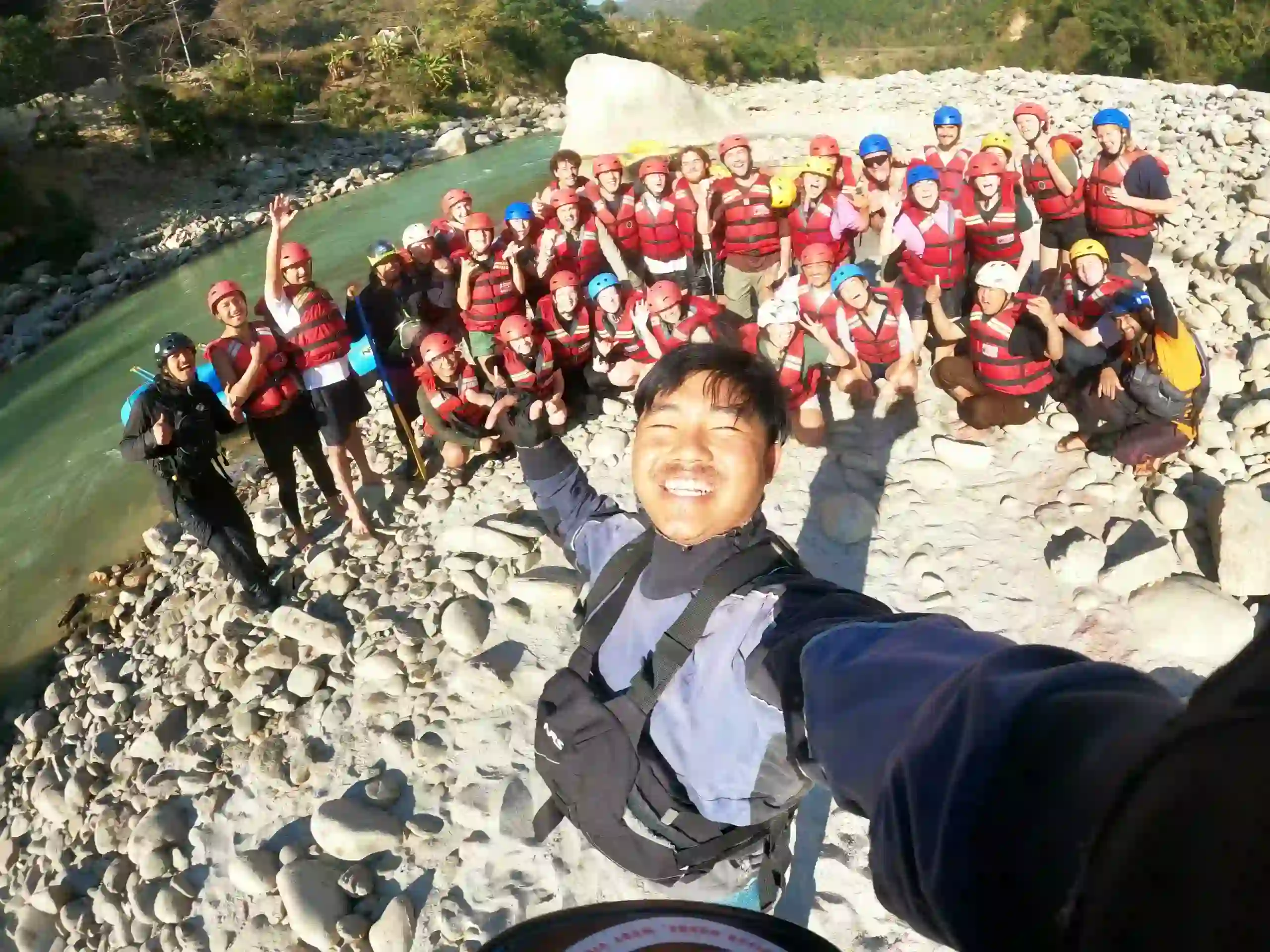 Group Photo in Bhote Koshi