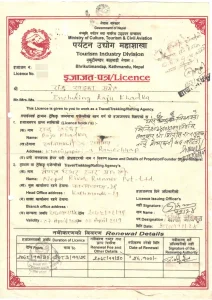 Tourism License