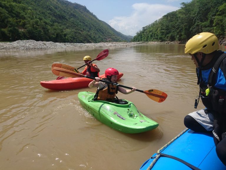 learning to kayak