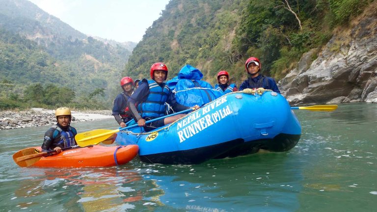 Rafting on Sun Koshi river, Nepal